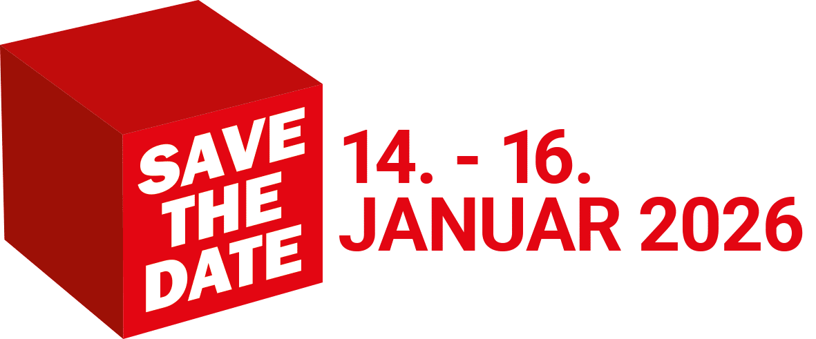 Save the Date Grafik für den Baufachkongress 2026 von baumit mit den Daten 14.-16. Januar 2026.